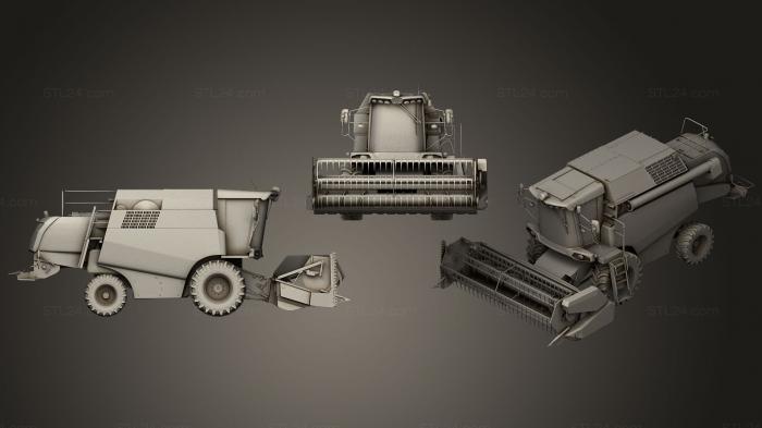 Vehicles (Combine Harvester17, CARS_0122) 3D models for cnc